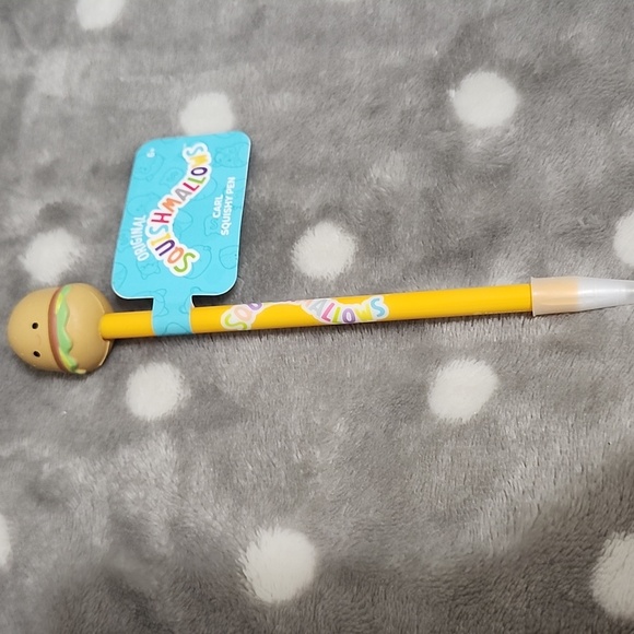 Squishmallows Blue & Purple Crayon Plush Keychain Duo And 3 Squishmallow Pens - Picture 9 of 10